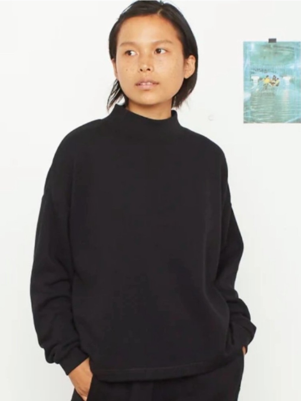 Entireworld || Mockneck Sweatshirt Style E Version 2 Black Medium
